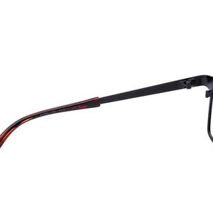 Jean Lafont Eyeglasses Open 165 Black/red Chevrons Metal Frame - Etsy