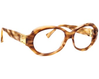 Gafas de sol Louis Vuitton para mujer "Solo montura" Z0148W C0028 Ovaladas de carey con purpurina dorada, Francia, 57 mm
