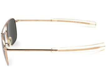 50s/Bay State Optical/12kgf/サングラス/--/メタル/GLD/メンズ GIG LAMPS 1950s BRITISH AMERICAN OPTICAL UK SIRMONT BLACK 1⁄20