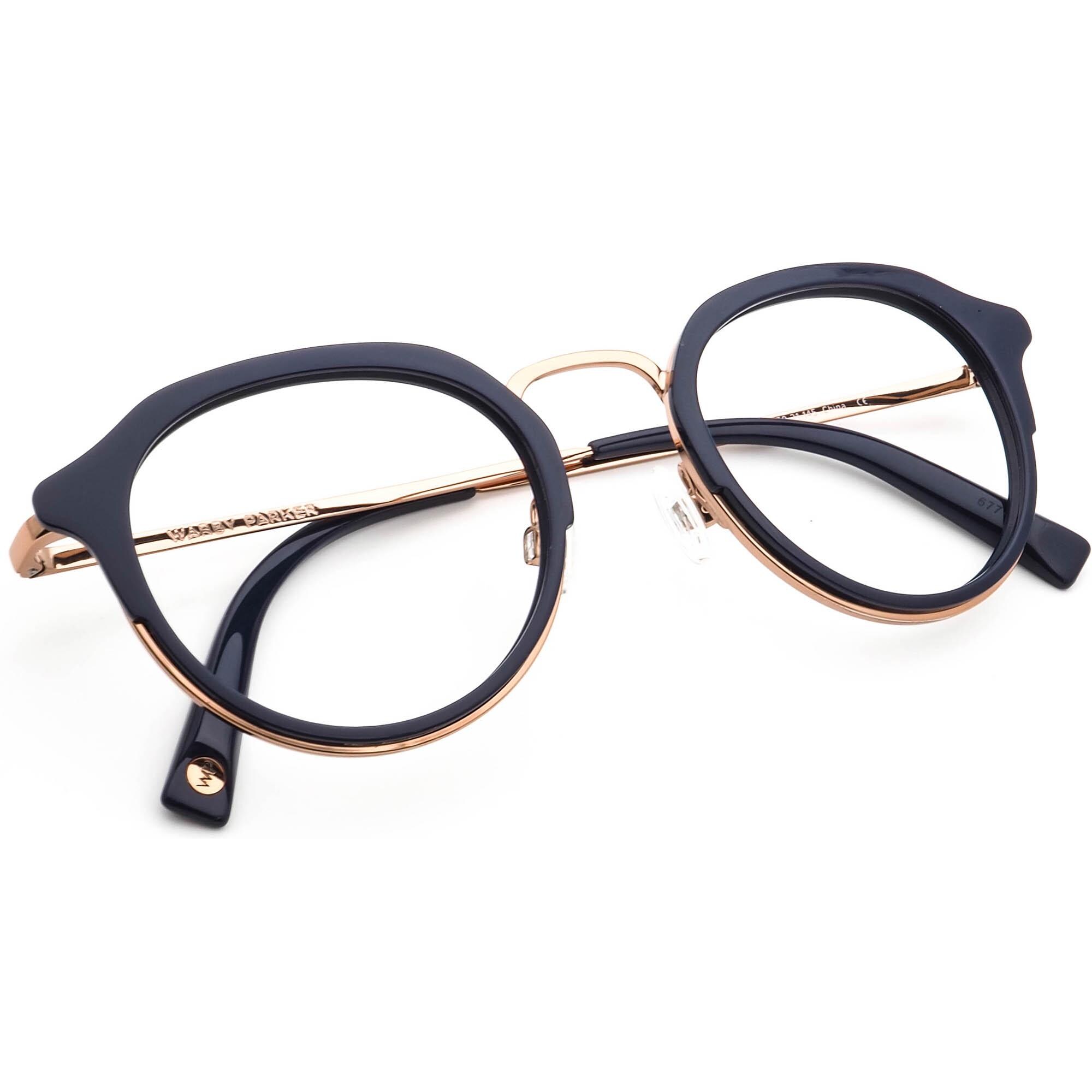Warby Parker Eyeglasses Wyatt 3972 Navy Blue/rose Gold  display picture 1