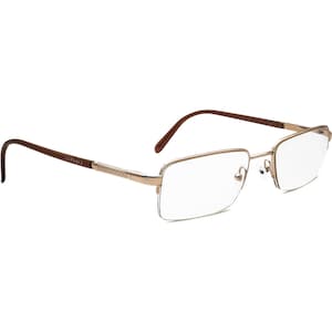 Versace Women&#39;s Eyeglasses MOD. 1066 1053 Brown Half Rim Frame Italy 50[]18 135