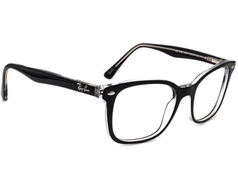 Ray-Ban Eyeglasses RB 5285 2034 Black on Clear Square Frame 53[]19 145