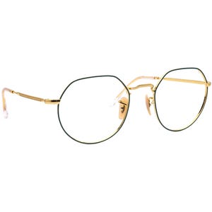 Gafas de vista Ray-Ban RB 6465 Jack 3136, montura metálica irregular, color petróleo mate/dorado brillante, 51[]20 140 imagen 1