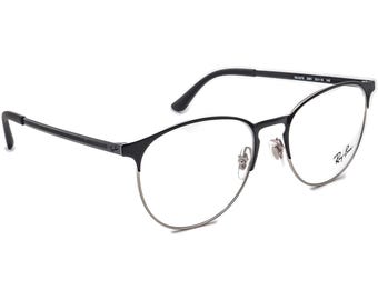 Ray-Ban Men's Eyeglasses RB 6375 2861 Black/Silver Round Frame 53[]18 145