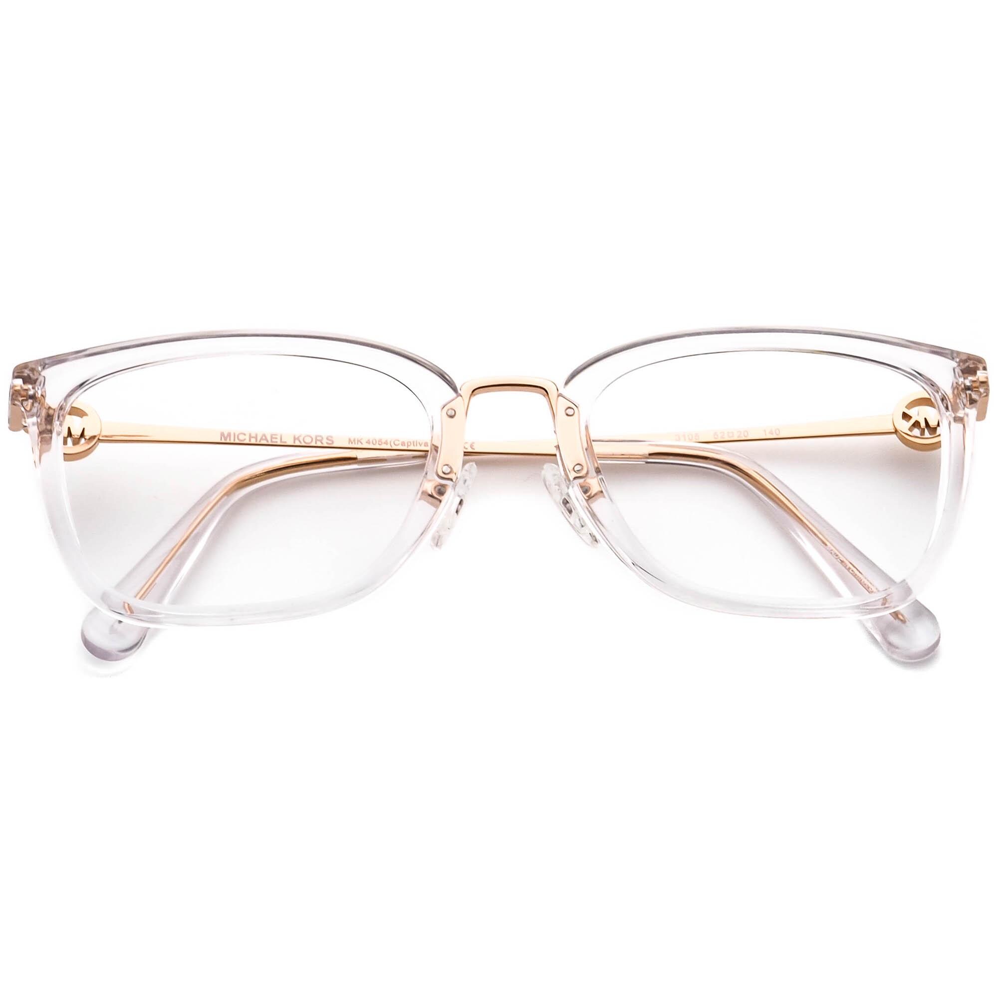 Michael Kors Women's Eyeglasses MK 4054(captiva) 3105 Crystal/rose