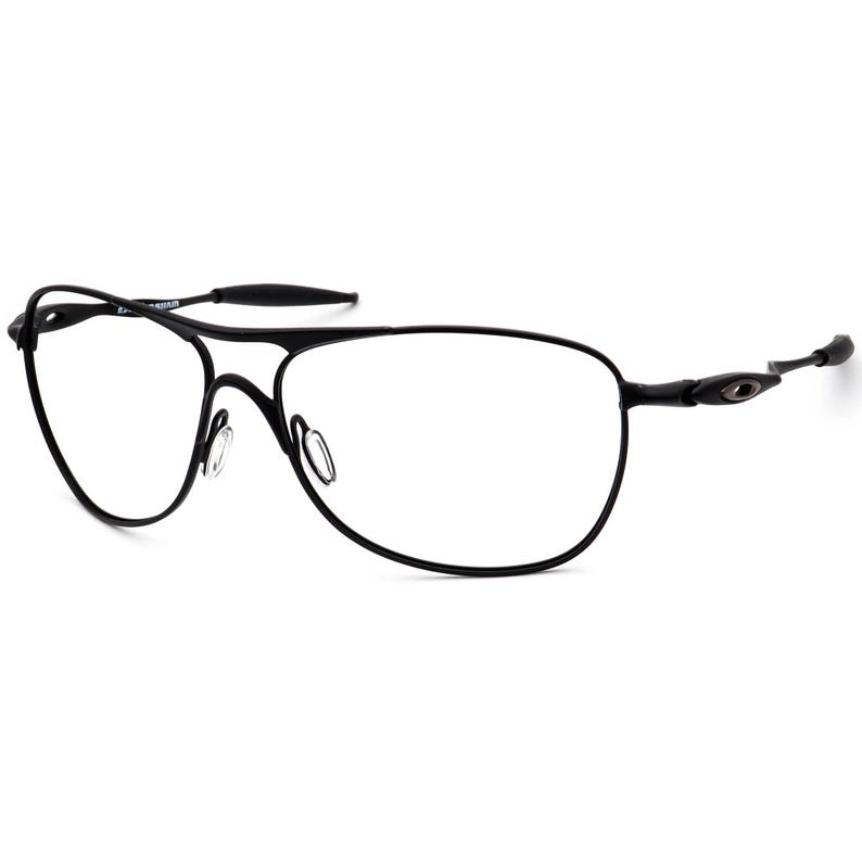 Oakley Men's Sunglasses Frame Only Crosshair Satin Black Aviator Metal 61 mm image 3