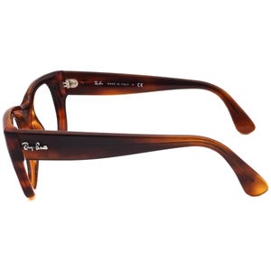 Ray-Ban Sunglasses Frame Only RB 4178 820/73 Polished Striped Havana Semi Butterfly Italy 52 mm image 5