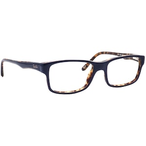 Ray-Ban Eyeglasses RB 5245 5219 Polished Dark Blue on Havana Square Frame 52[]17 140 image 1