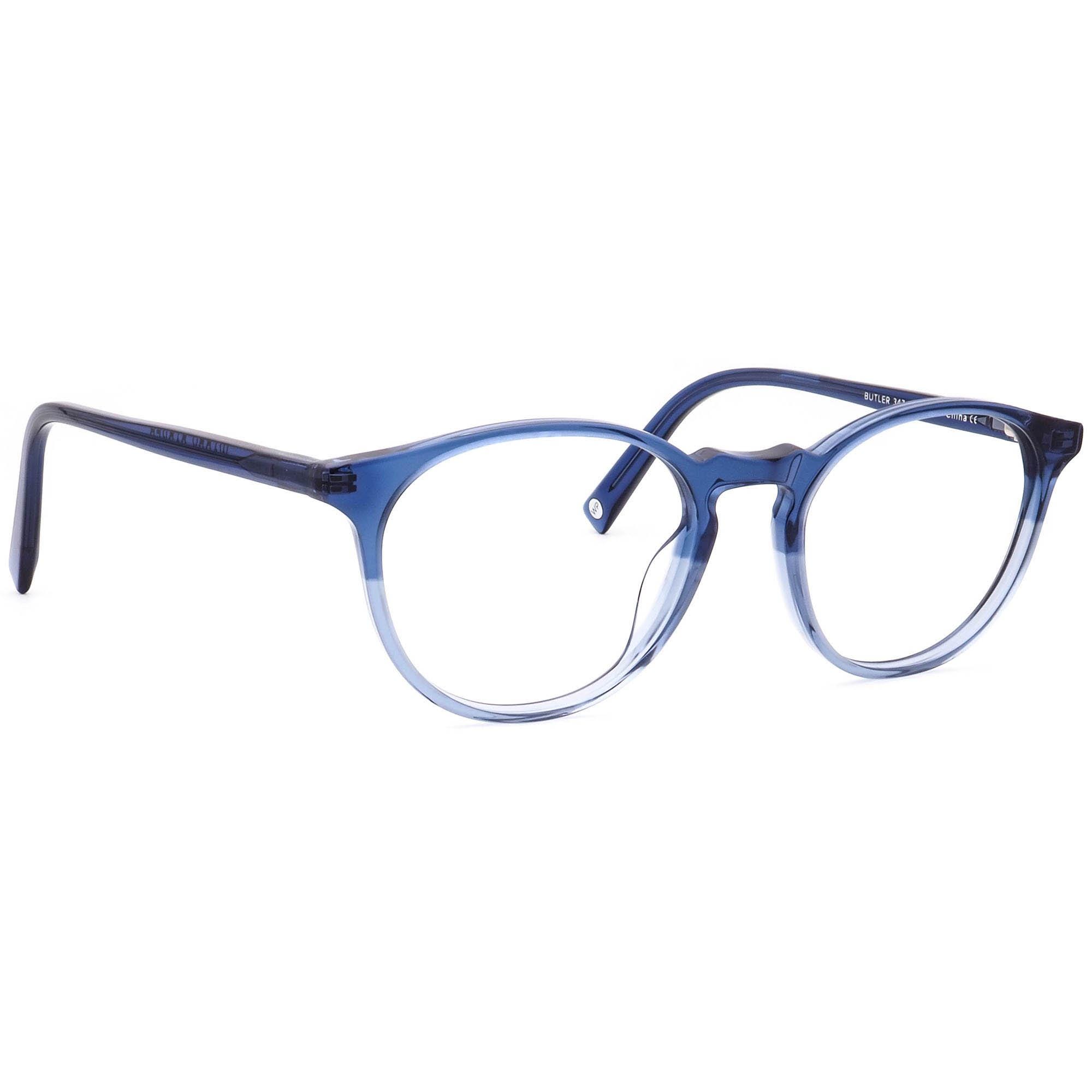 Warby Parker Butler Eyeglasses M 347 52-19-145 Blue Frames Case Included Warby Parker Eyeglasses BUTLER M 347 Frames 52 [] 19 145 | eBay main image 2