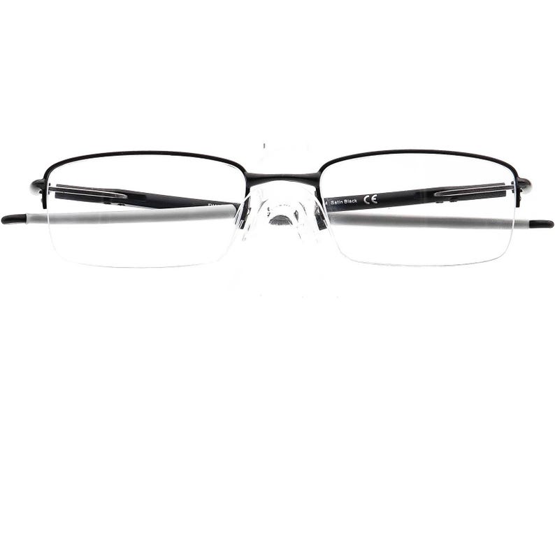 Oakley Men's Eyeglasses OX3111-0254 Rhinochaser Satin Black Half Rim Metal Frame 54[]19 143 image 6