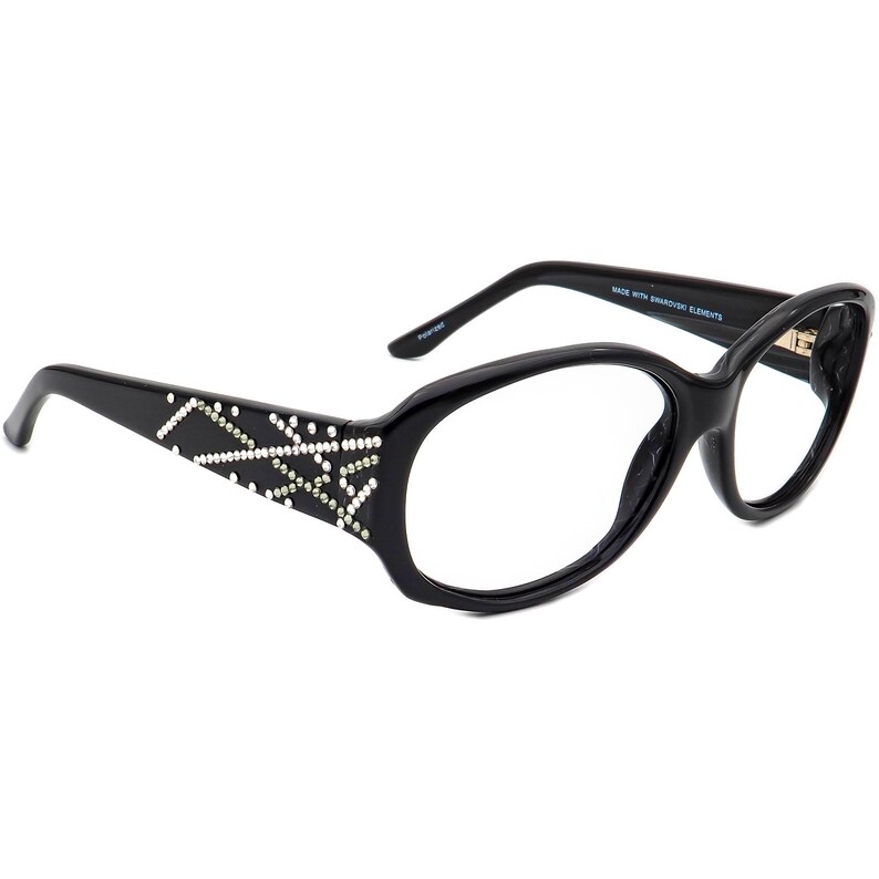 Jimmy Crystal Sunglasses Frame Only GL825 C01 Swarovski Elements Black Oval 56mm image 1