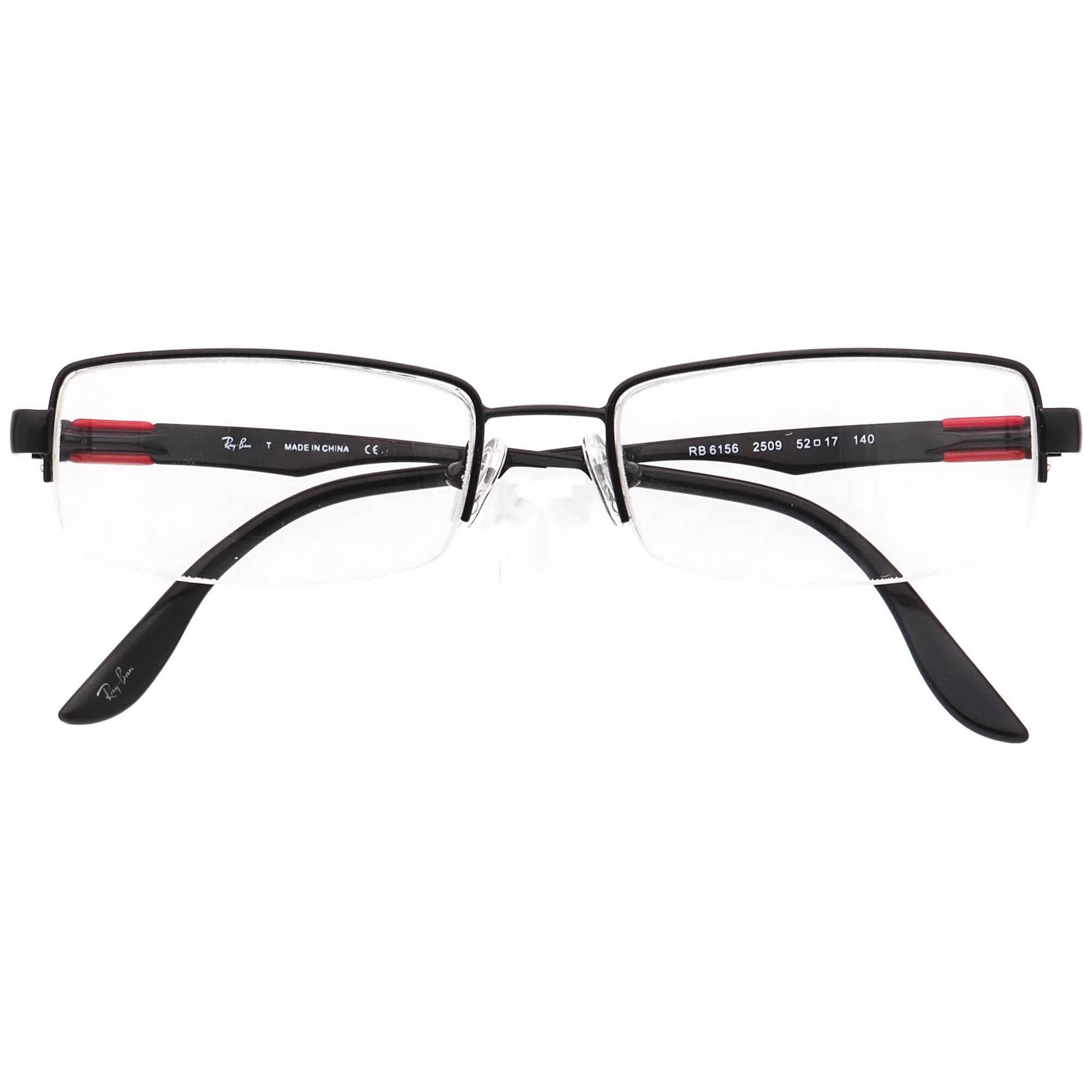 レイバン 眼鏡 RB 6156 2509 ポリッシュドブラック ハーフリムフレーム