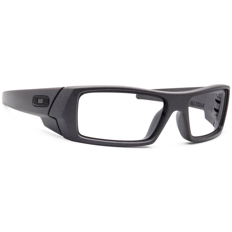 Oakley Men's Sunglasses Frame Only OO9014-3560 Gascan Steel Grey Wrap 60 mm image 1