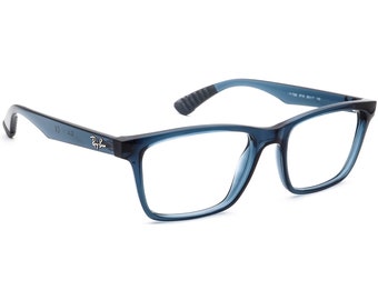 Ray-Ban Eyeglasses RB 7025 5719 Blue Transparent Rectangular Frame 55[]17 145