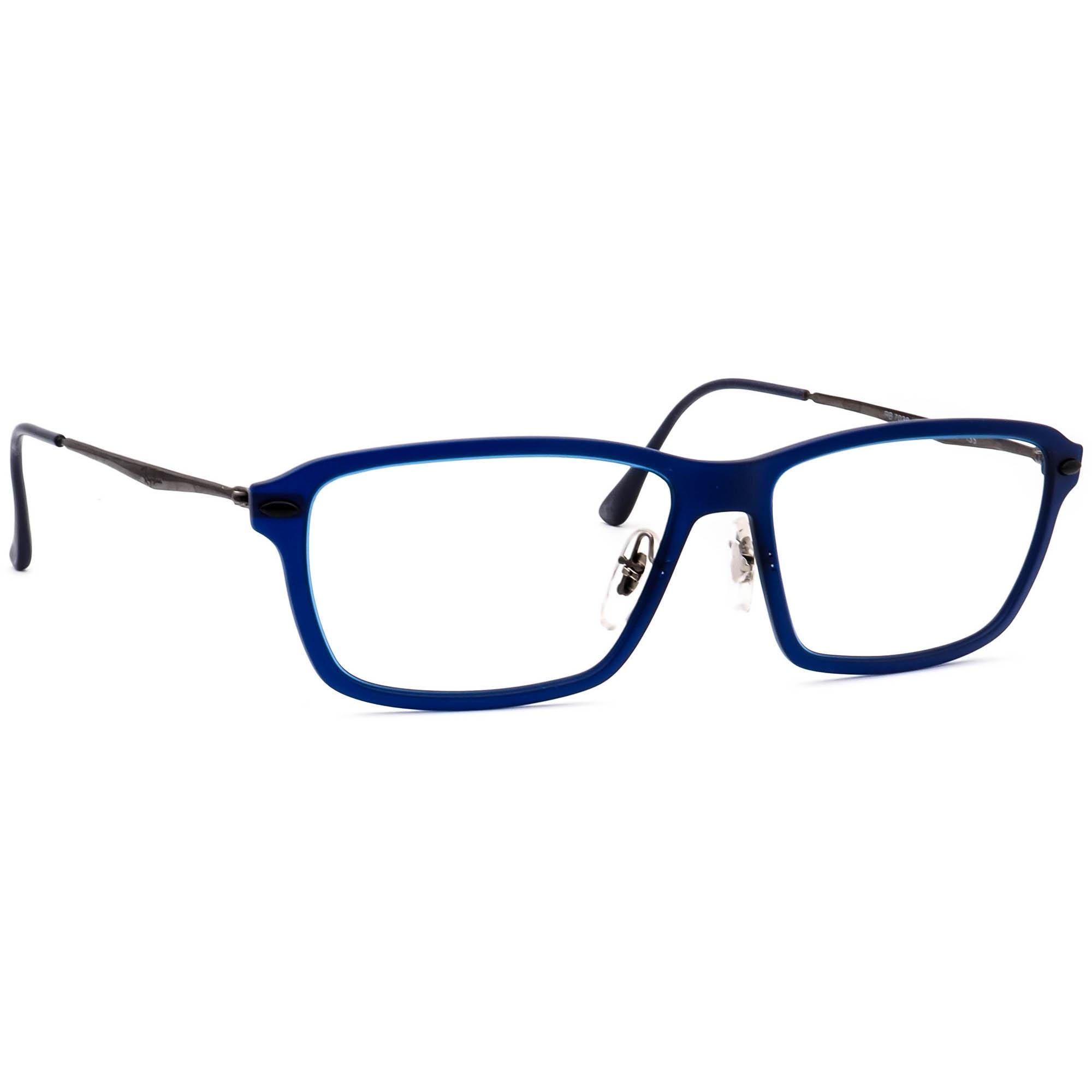 Ray-ban Eyeglasses RB 7038 5451 Lightray Matte Blue Square 