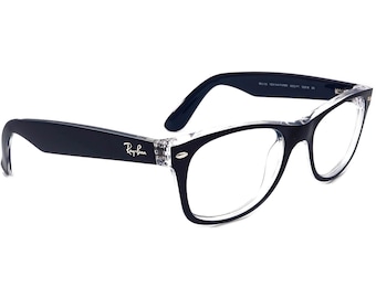 Ray-Ban Sunglasses Frame Only RB 2132 New Wayfarer 6053 Blue/Clear Italy 52mm
