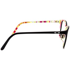Gafas de sol Oakley para mujer, montura única OX1126-0354 Finesse, rayas negras pulidas y amarillas, semi mariposa, 54 mm imagen 4