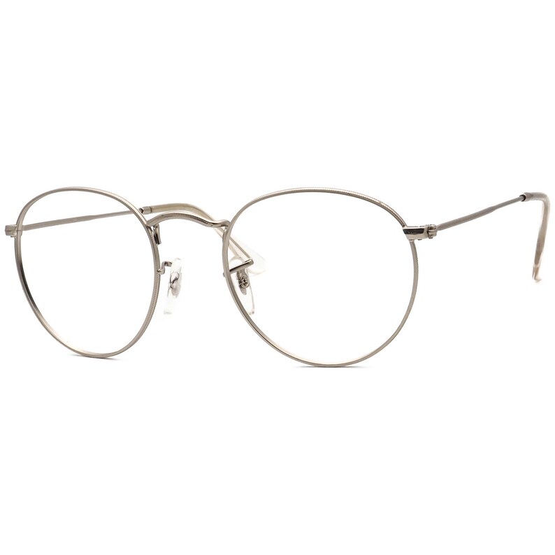 Ray-Ban Sunglasses Frame Only RB 3447 019/30 Matte Silver Round Metal Italy 50 mm image 3