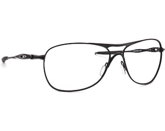 Gafas de sol Oakley para hombre, montura única OO4060-03 Crosshair, negro mate, aviador, metal, 61 mm