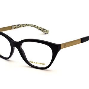 Tory Burch Women&#39;s Eyeglasses TY 2059 1265 Black/Gold Cat Eye Frame 51[]18 135