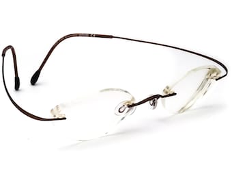 Silhouette Eyeglasses M7395/40 6069 Titan Brown Rimless Frame Austria 46[]21 140