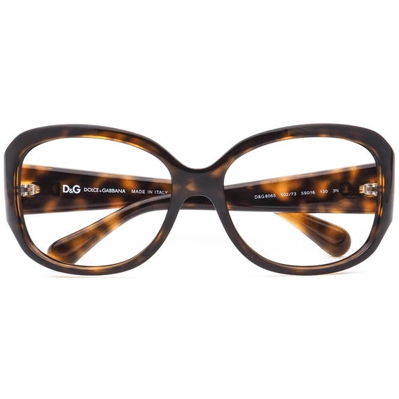 Dolce Gabbana Women s Sunglasses Frame Only D G 8065 502 73 Polished Dark Havana Square 59 Mm Etsy