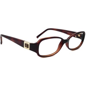 Fendi Women&#39;s Eyeglasses F754R 238 Dark Havana Rectangular Frame Italy 53-15 135