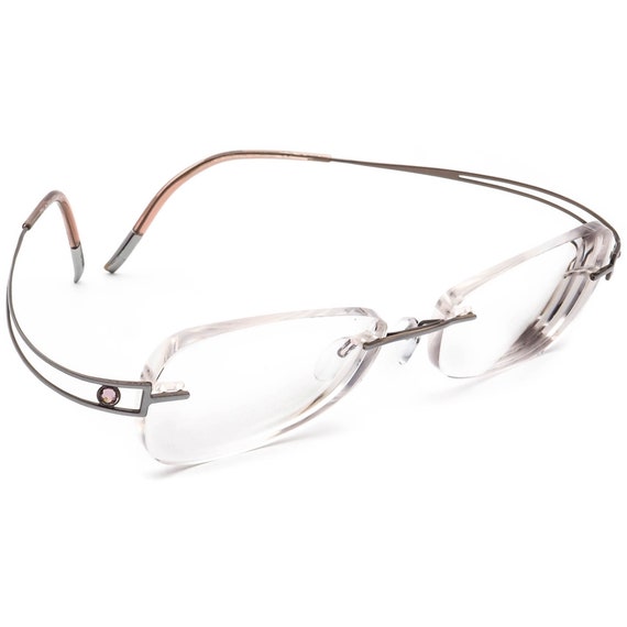 Silhouette Eyeglasses 6794 40 6051 Titan Gray Rim… - image 2