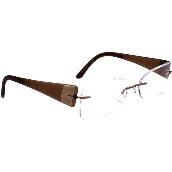 Silhouette Eyeglasses 6651 40 6055 Brown Rimless Frame  display picture 3