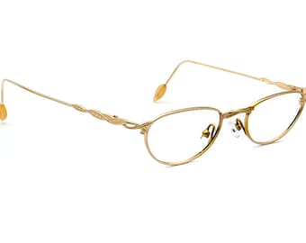 Jean Lafont Women&#39;s Eyeglasses M207 Gold Oval Metal Frame 45[]19 135