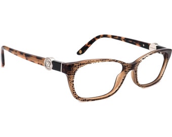 Versace Damen Brille MOD. 3164 991 Lizard Brown Semi Katzenaugen Brillenfassung Italy 53[]16 135