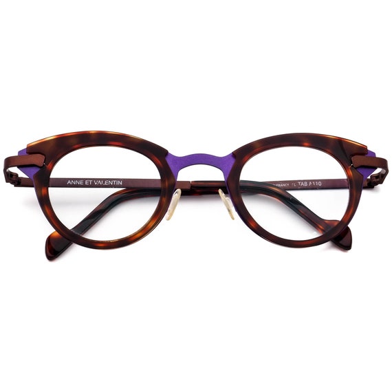Anne Et Valentin Eyeglasses Tab A110 Purple/Havan… - image 6