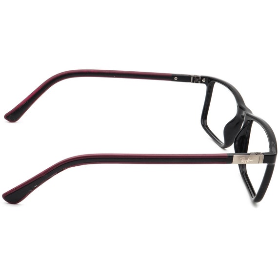 Ray-Ban Eyeglasses Black/Burgundy Rectangular Fra… - image 4