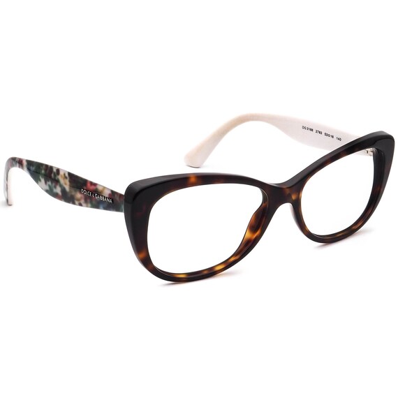 Dolce & Gabbana Eyeglasses DG 3166 2783 Tortoise/floral Cat  display picture 3