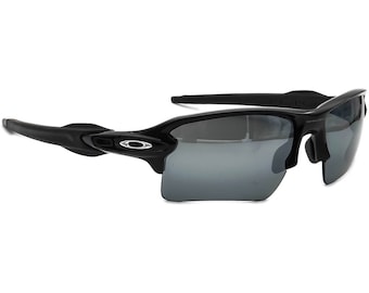 Oakley Heren Zonnebril Frame Alleen OO9188-08 Flak 2.0 Zwart Half Rim 59 mm