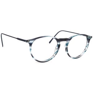 Lunettes de vue Lacoste L2815 424, monture Phantos bleue à rayures 49[]20 145