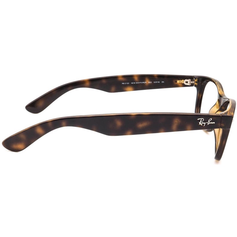 Gafas de sol Ray-Ban Montura única RB 2132 New Wayfarer 902 Havana pulida Cuadrada Italia 52 mm imagen 4