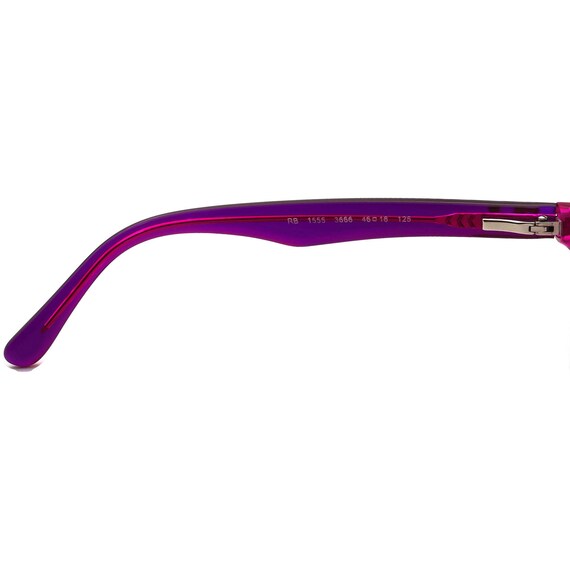 Ray-Ban Kids' Eyeglasses RB1555 3666 Purple on Pi… - image 7