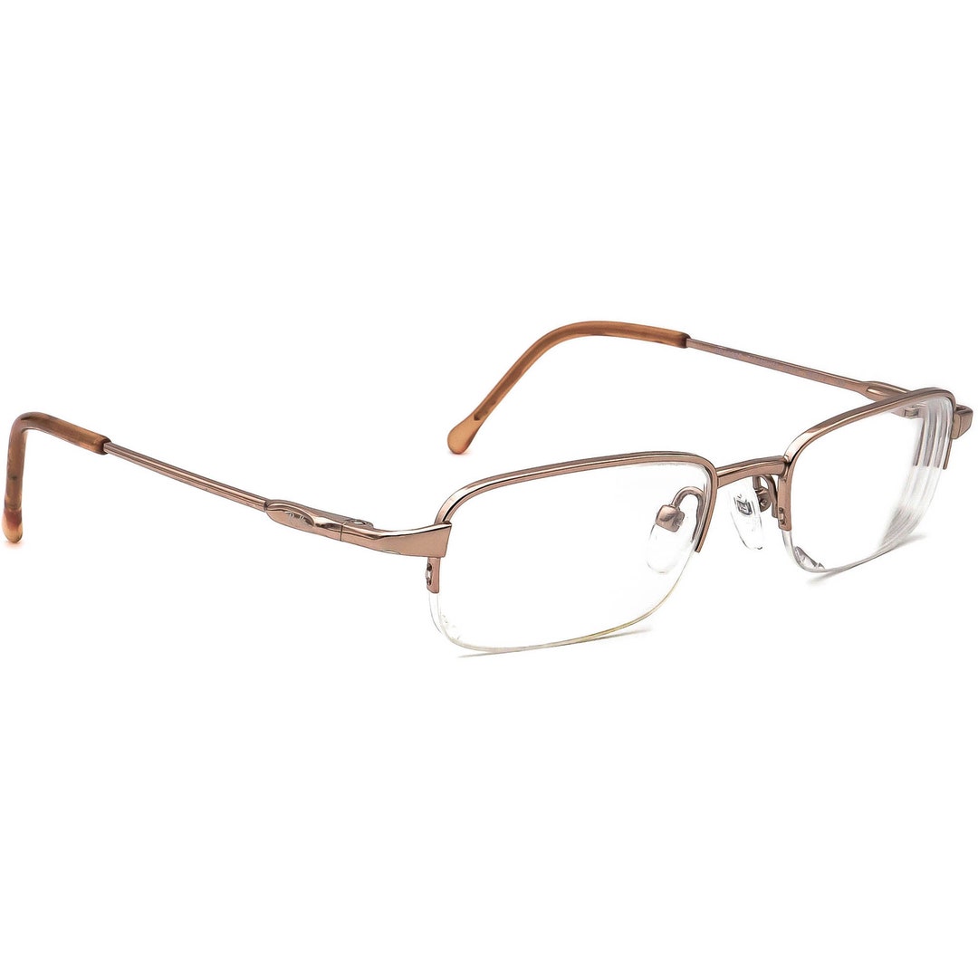 Rayban Eyeglasses RB 1002T Titanium 3012 Light Brown Half Rim Frame