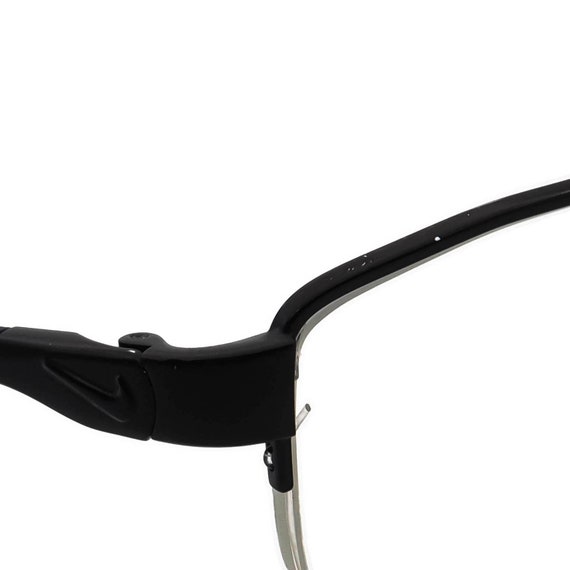 Nike Eyeglasses Black/Blue Half Rim Frame 53[]21 … - image 4