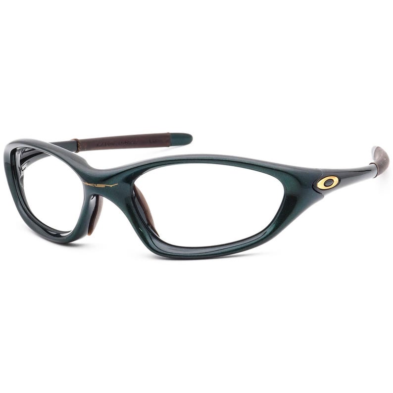 Oakley Men's Sunglasses Frame Only 1st Gen XX Twenty Metallic Green Wrap USA 56 mm image 3