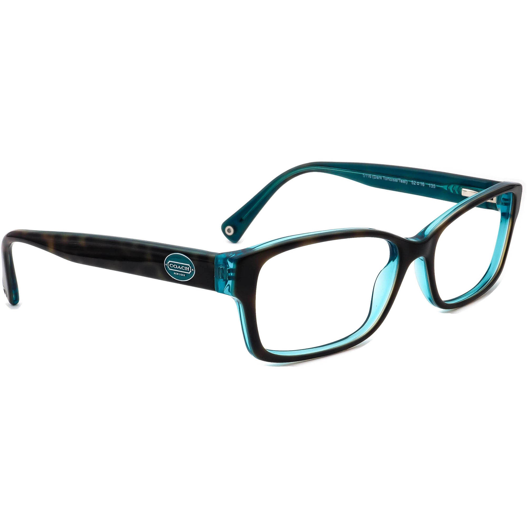 Coach Eyeglasses HC 6040 Brooklyn 5116 Dark Tortoise/teal - Etsy UK