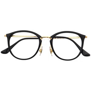 Gafas graduadas Ray-Ban RB 7140 2000 Montura Phantos Negro Pulido/Dorado 49[]20 150 imagen 6