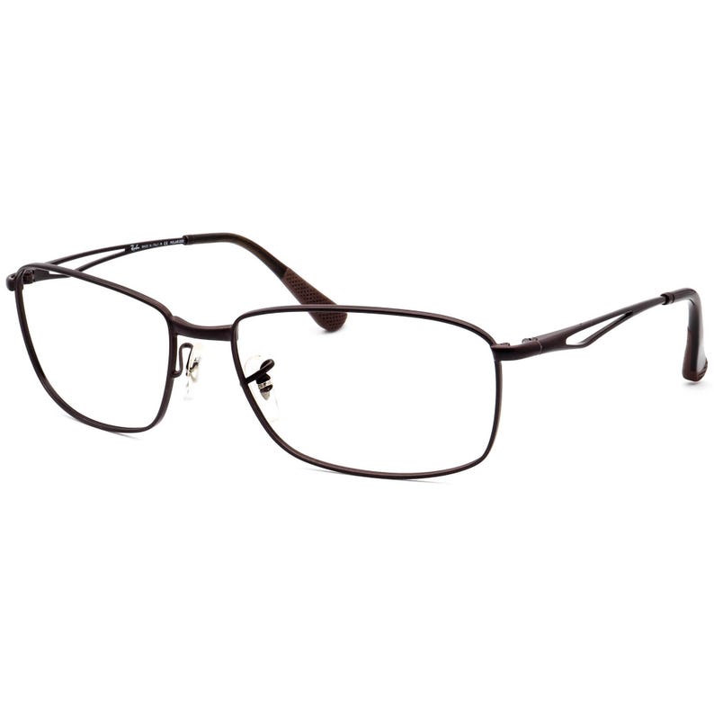 Ray-Ban Brillengestell Nur RB 3501 012/83 Dark Brown Viereck Metal Italy 61 mm Bild 3