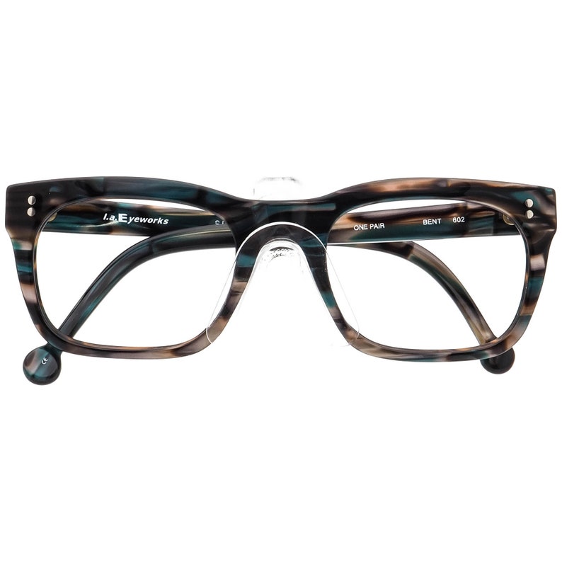 L.a.eyeworks Eyeglasses Bent 602 One Pair Brown/teal Italy Etsy