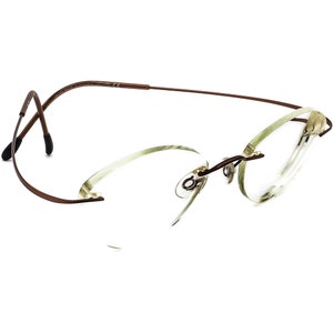 Silhouette Lunettes M7395/40 6062 Brown Rimless Metal Frame Autriche 48[]19 135