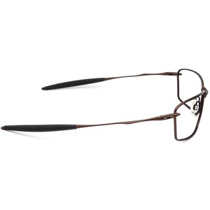 Oakley Men's Sunglasses Frame Only Square whisker Satin Brown Rectangular Metal 61 mm image 4