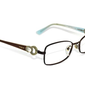 Vogue Women&#39;s Eyeglasses VO3863-H 837-S Brown Rectangular Frame 52[]17 135 Pearl