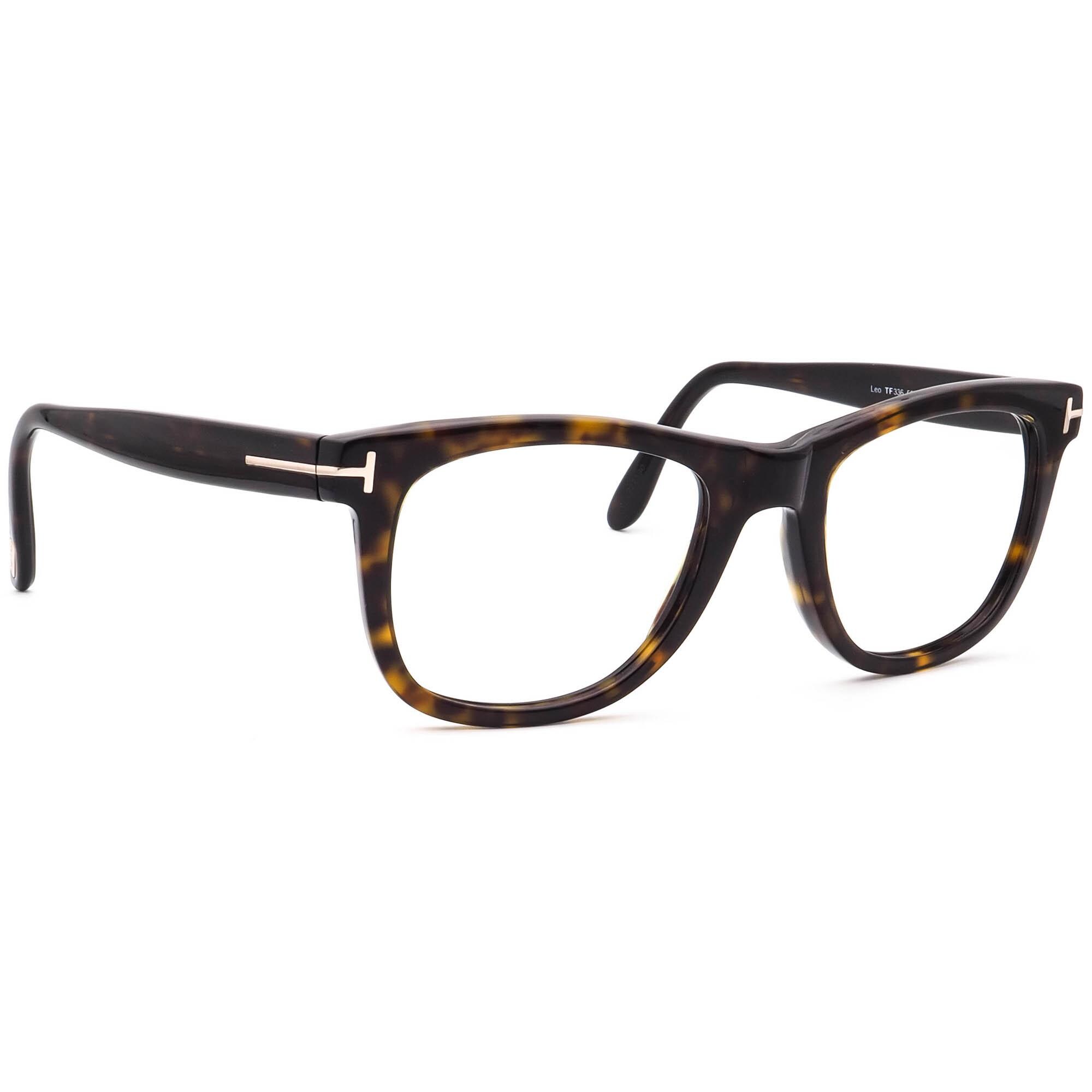 Tom Ford Sunglasses Frame Only Leo TF 336 56R Dark Havana Square