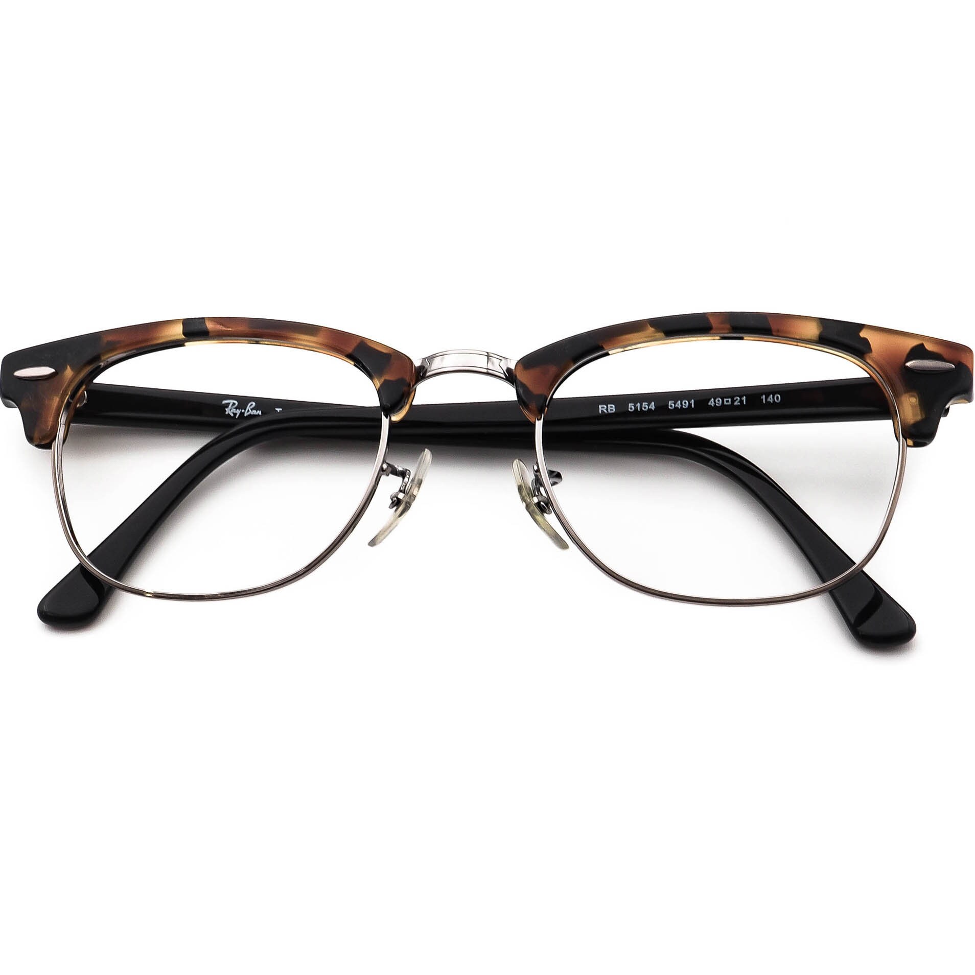 Ray-Ban RB 5154 サングラス 49▫︎21 140 Ray-ban Eyeglasses RB 5154 5491 Tortoise/gunmetal Horn Rim Frame